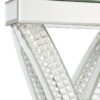 Dominick 31-inch Tapered Mirrored Acrylic Table Lamp Silver