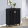 Brixton 2-door Entryway Shoe Storage Cabinets Black