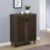 Brixton 2-door Entryway Shoe Storage Cabinets Smoked Oak
