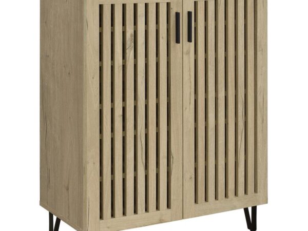 Brixton 2-door Entryway Shoe Storage Cabinets White Oak