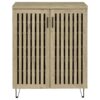 Brixton 2-door Entryway Shoe Storage Cabinets White Oak