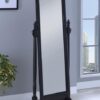 Cabot Wood Adjustable Full Length Cheval Mirror Black