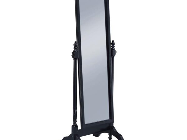 Cabot Wood Adjustable Full Length Cheval Mirror Black
