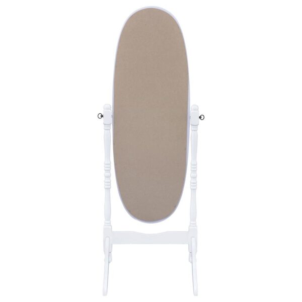 Foyet Wood Adjustable Full Length Cheval Mirror White