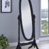 Foyet Wood Adjustable Full Length Cheval Mirror Black