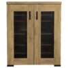 Bristol 6-shelf Engineered Wood Shoe Cabinet Golden Oak