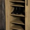Bristol 6-shelf Engineered Wood Shoe Cabinet Golden Oak