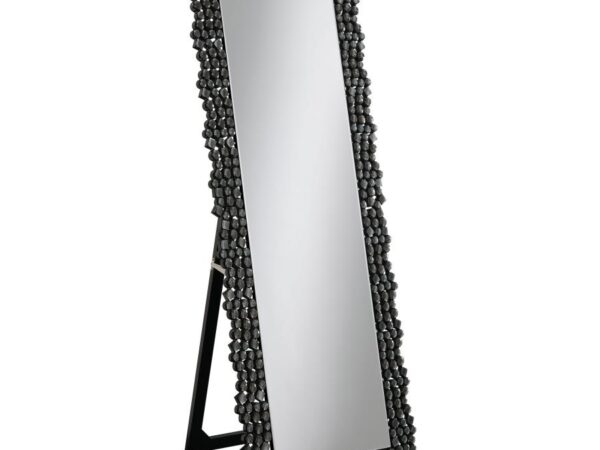 Mckay 24 x 63 Inch Acrylic Frame Standing Mirror Smokey Grey