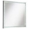 Noelle 39 x 39 Inch Wall Mirror with LED Lighting Silver
