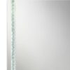 Noelle 39 x 39 Inch Wall Mirror with LED Lighting Silver