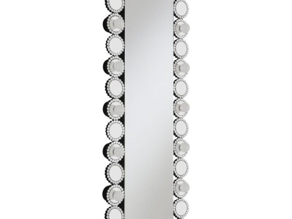 Aghes 24 x 62 Inch Wall Mirror with Lighting Silver