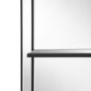 Oriel 24 x 47 Inch Rectangular 3-Shelf Wall Mirror Silver
