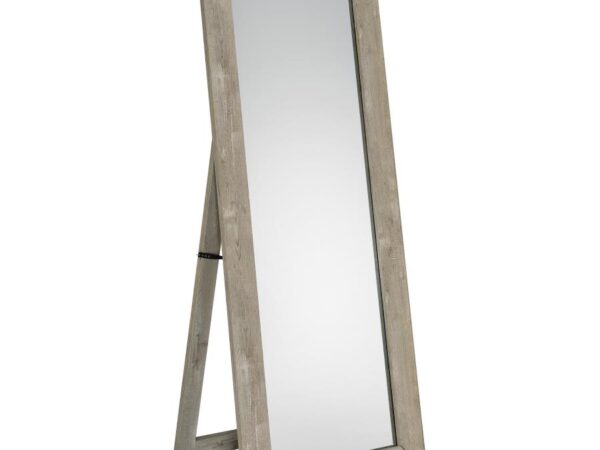 Cadence Tempered Glass Full Length Mirror Grey Washed Oak