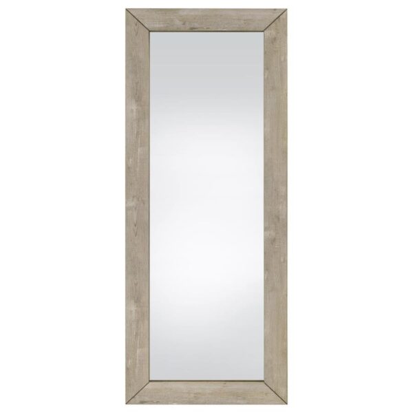 Cadence Tempered Glass Full Length Mirror Grey Washed Oak