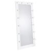 Zayan 32 x 71 Inch Floor Mirror LED Lighting White Gloss