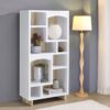 Dalton 65-inch 6-shelf Bookcase White and Distressed Pine