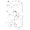 Dalton 65-inch 6-shelf Bookcase White and Distressed Pine
