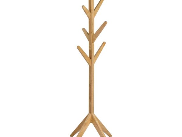 Margaret Solid Wood Coat Rack Clothing Hanger Natural Oak