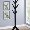 Margaret Solid Wood Coat Rack Clothing Hanger Black