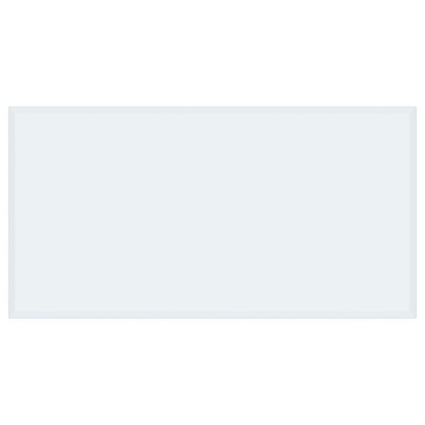 52x27-inch 6mm Rectangular Clear Tempered Glass Top