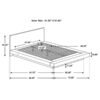 Jessica Wood Queen LED Panel Bed Cappuccino