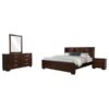 Jessica 4-piece Queen Bedroom Set Cappuccino