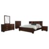 Jessica 5-piece Queen Bedroom Set Cappuccino