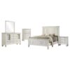 Sandy Beach 5-piece Eastern King Bedroom Set Cream White