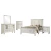 Sandy Beach 5-piece Queen Bedroom Set Cream White