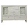 Sandy Beach 4-piece Queen Bedroom Set Cream White