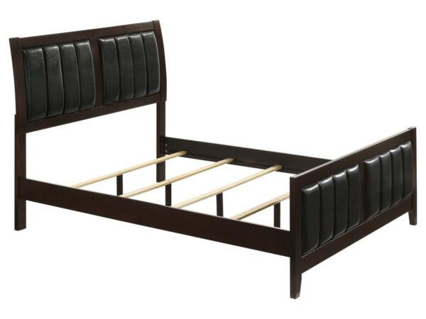 Carlton Wood Full Panel Bed Cappuccino