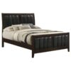 Carlton Wood Full Panel Bed Cappuccino