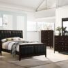 Carlton Wood Full Panel Bed Cappuccino