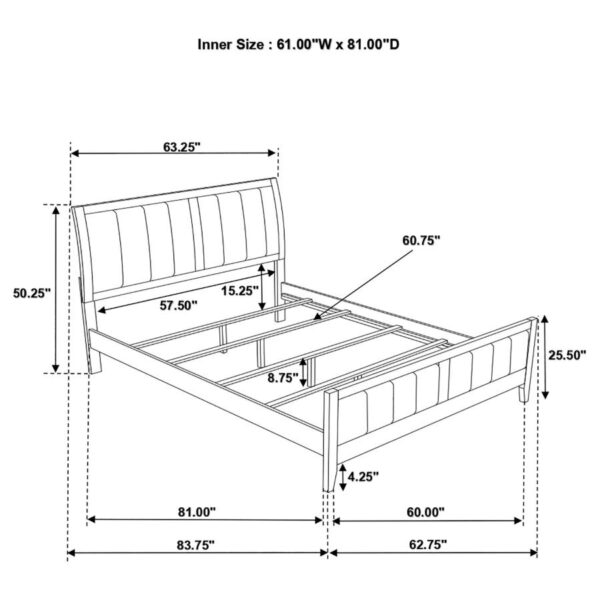 Carlton 4-piece Queen Bedroom Set Cappuccino
