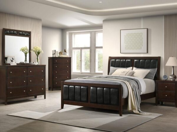 Carlton 5-piece Queen Bedroom Set Cappuccino