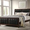 Carlton Wood Queen Panel Bed Cappuccino