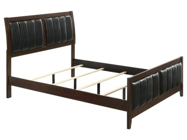 Carlton Wood Queen Panel Bed Cappuccino