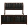 Carlton Wood Queen Panel Bed Cappuccino