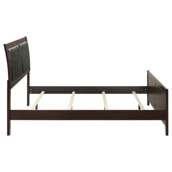 Carlton Wood Queen Panel Bed Cappuccino