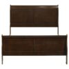 Louis Philippe Wood Full Sleigh Bed Cappuccino