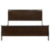 Louis Philippe Wood Eastern King Sleigh Bed Cappuccino