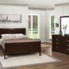 Louis Philippe 4-piece Queen Bedroom Set Cappuccino