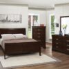 Louis Philippe 5-piece Queen Bedroom Set Cappuccino