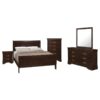 Louis Philippe 5-piece Queen Bedroom Set Cappuccino