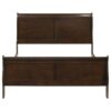 Louis Philippe Wood Queen Sleigh Bed Cappuccino