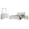 Louis Philippe 4-piece Queen Bedroom Set White