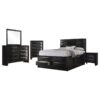 Briana 5-piece Eastern King Bedroom Set Black