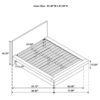 Jessica Wood Queen LED Panel Bed Snow White