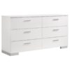 Felicity 5-piece Queen Platform Bedroom Set White