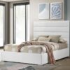 Felicity 53-inch Upholstered Full Platform Bed White